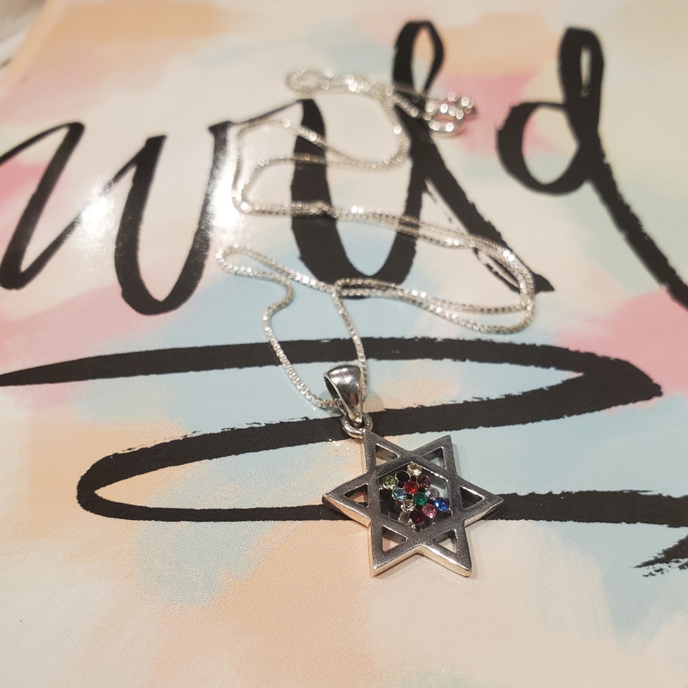 Star of David pendant Sterling silver  .925